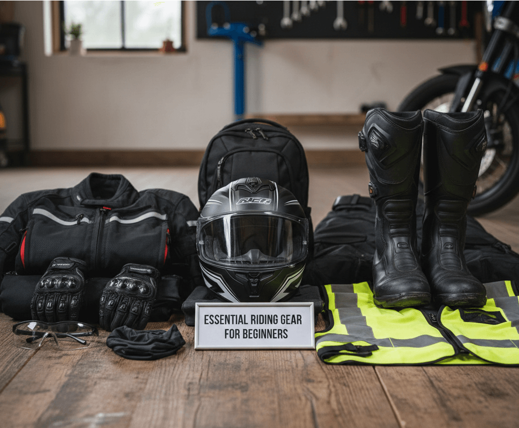 Code Riding Gear Essential Riding Gears for Beginners: Make Your First Ride Safe and Ad