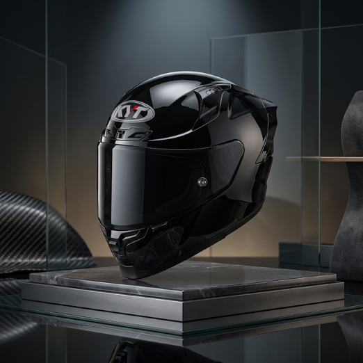 KYT Striker SV Plain Glossy Black