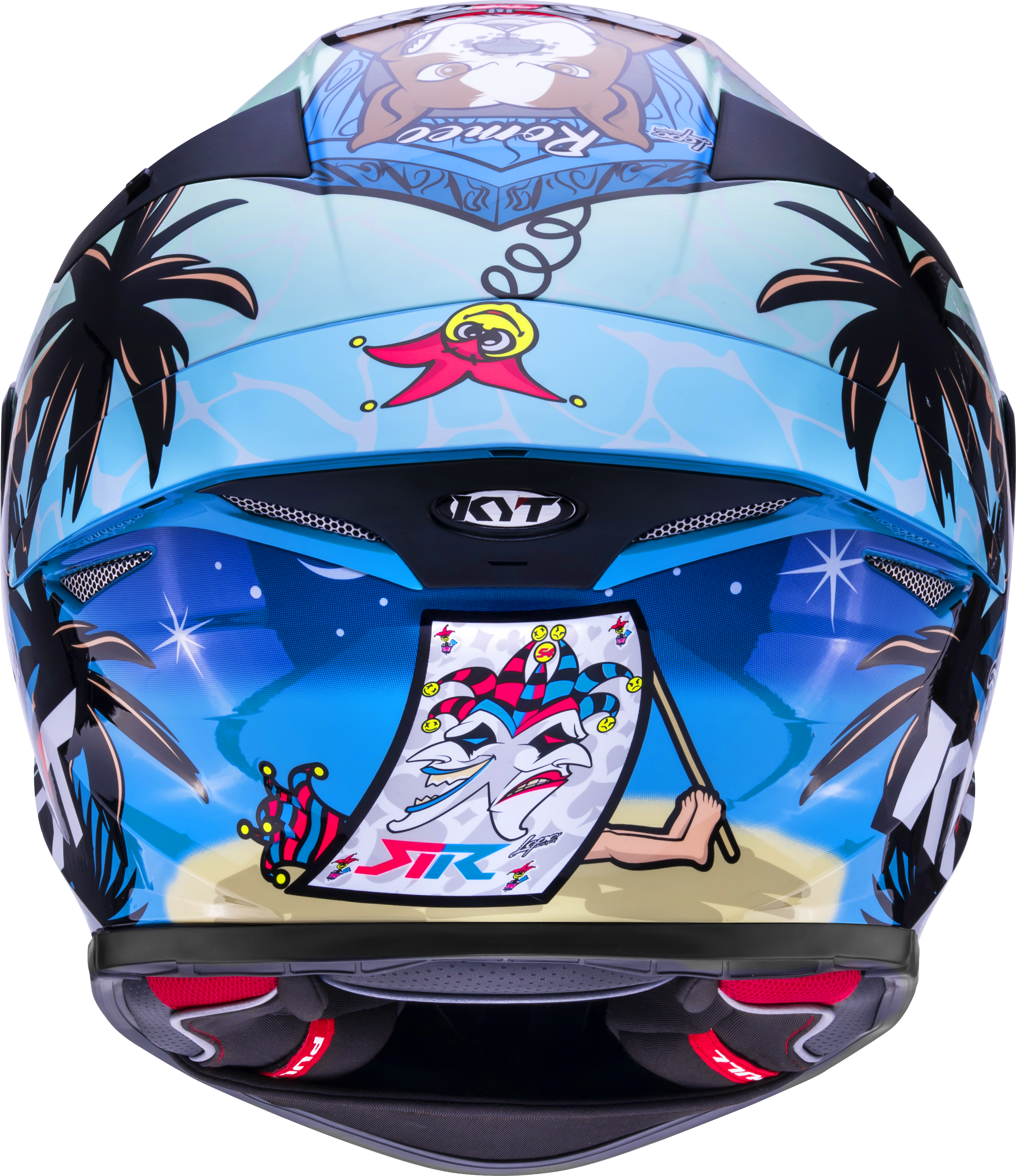KYT TT Revo Riccardo Rossi BCN Gloss Helmet KYT TT Revo Riccardo Rossi BCN Gloss Helmet